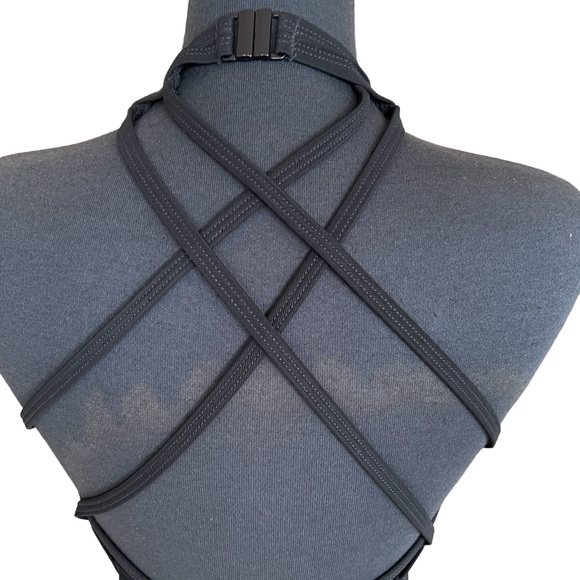 CARABELLA COLLECTION Vintage Bodycon Dress Strappy Back Size Medium EUC - Picture 3 of 8